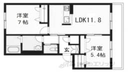 シャーメゾン11ｂａｎｃｈｉ間取り図面
