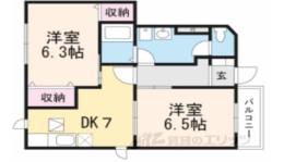 ドゥーソレール１間取り図面