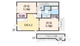 ドゥーソレール１間取り図面