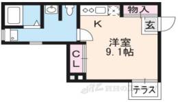 ミヤヴィ御所西間取り図面