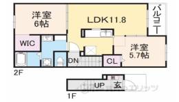 エスペラント・ボヌール３間取り図面