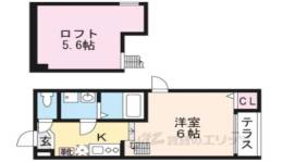 アンソレイエ椥辻間取り図面