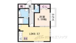 フラン岡間取り図面