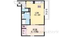 フラン岡間取り図面