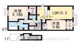 ラビットレジデンス八日市間取り図面