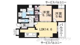 ルーシア京都烏丸御池8階間取り図面