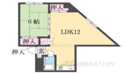 コーポラスタナカ間取り図面
