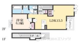 ミルト長浜Ｃ棟間取り図面