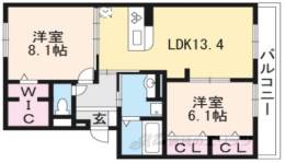 ソレアード嵯峨２間取り図面