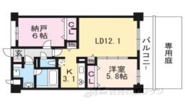 グローリードミール天神間取り図面