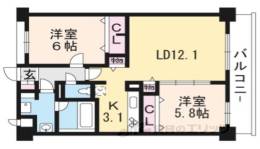 グローリードミール天神間取り図面