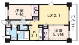 グローリードミール天神間取り図面
