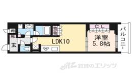 リーガル京都二条城前間取り図面