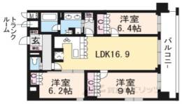 リーガル京都二条城前間取り図面