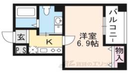 ハーグレジデンス京都御所西２間取り図面