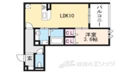 ベルテンポ東向日間取り図面