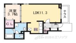 プラスドサンテ・トロワ間取り図面