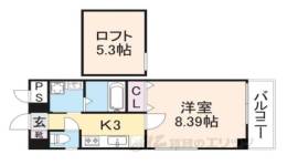 フロール宮之阪間取り図面