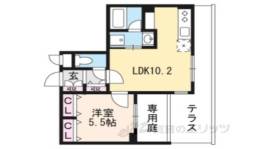 ヴァンベール御苑前間取り図面