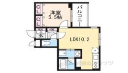 ヴァンベール御苑前間取り図面