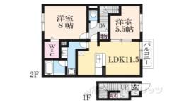 ソシアＢ間取り図面