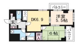 ライオンズマンション京都河原町間取り図面