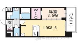 プレサンスTHE KYOTO東福寺EAST間取り図面
