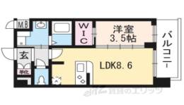 プレサンスTHE KYOTO東福寺WEST間取り図面