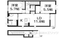 パインズコート・ＣＯＣＯ間取り図面