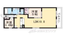 カローレ御所南間取り図面
