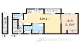 Ｌａ　ｃａｓｅｔｔａ北大路間取り図面