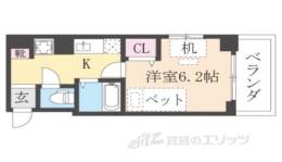 キャンパスヴィレッジ京都今出川通間取り図面