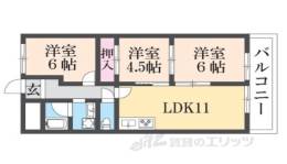 ライゼックス長浜　２間取り図面