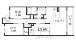 イニシア京都一乗寺間取り図面