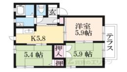 グリーンヴィラ水内２間取り図面