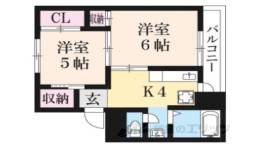ヴィラナリー南小足１間取り図面