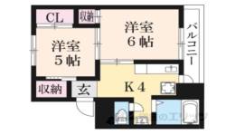 ヴィラナリー南小足２間取り図面