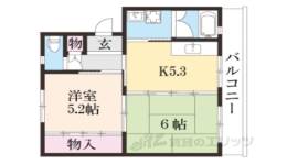 男山団地Ａ６１号棟間取り図面