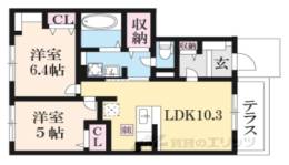 ルピナスコート京田辺間取り図面