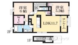 ヴィル　クラージュ３間取り図面