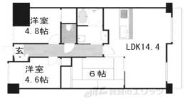 ライオンズマンション淀城公園間取り図面