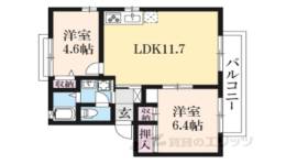 ルーエ・セイベエ荘Ｂ間取り図面