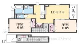 スマイル成田２間取り図面