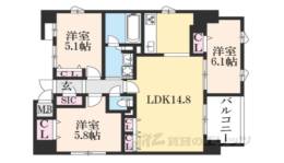 グランレブリー押小路高倉間取り図面