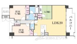 オルフェアライフ伏見稲荷間取り図面