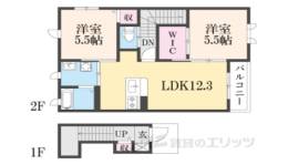 アルカディア　３間取り図面