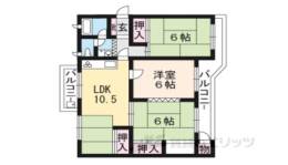 一言寺団地C1間取り図面
