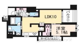 プレサンスロジェ京都烏丸五条間取り図面