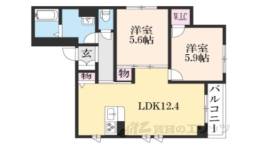 シャーメゾンちきりや壬生間取り図面