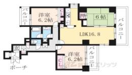 Ｄｅ’ｌｅａｄ烏丸東間取り図面